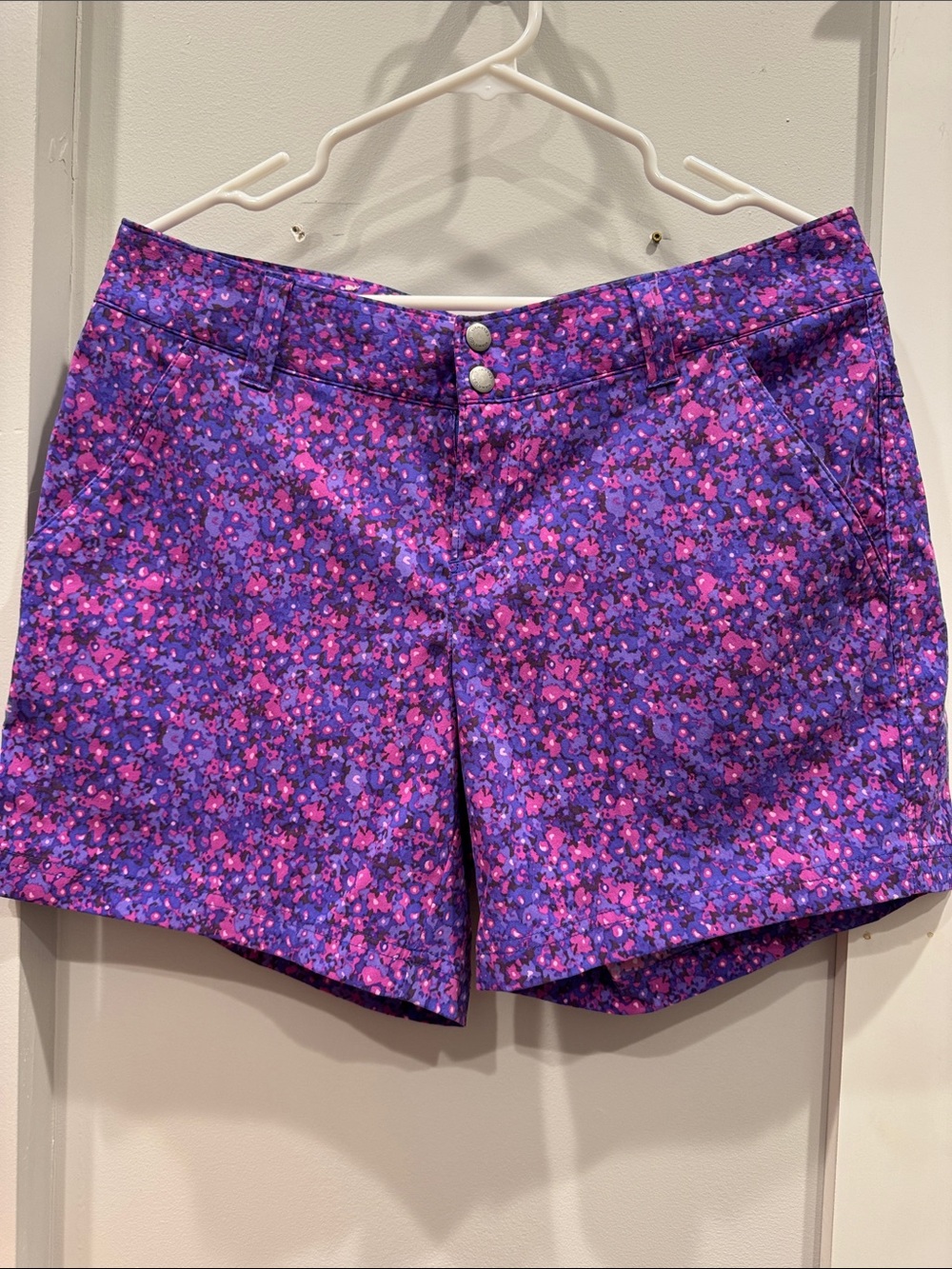 Columbia Purple & Pink Floral Bermuda Shorts